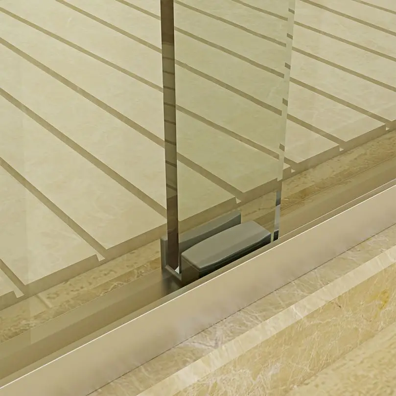 Frameless Tub Sliding Glass Rotating Hinge Shower Door