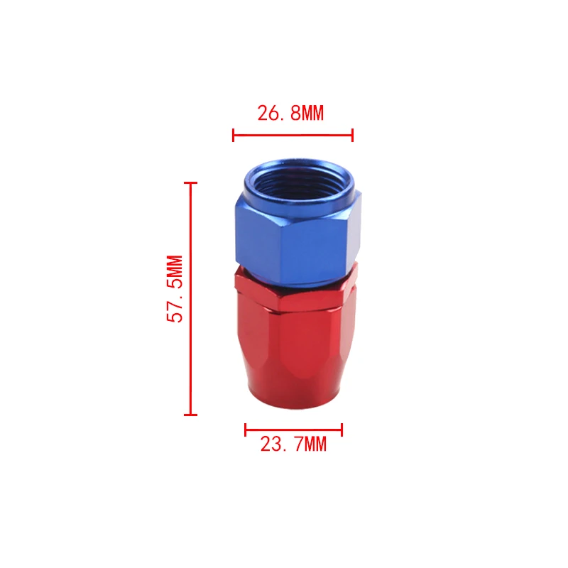 Universal Car Modification Oil Pipe Adapter Oil Cooling Joint Durable Detachable Oil Cooling Connectors For AN10 0-180 Degree