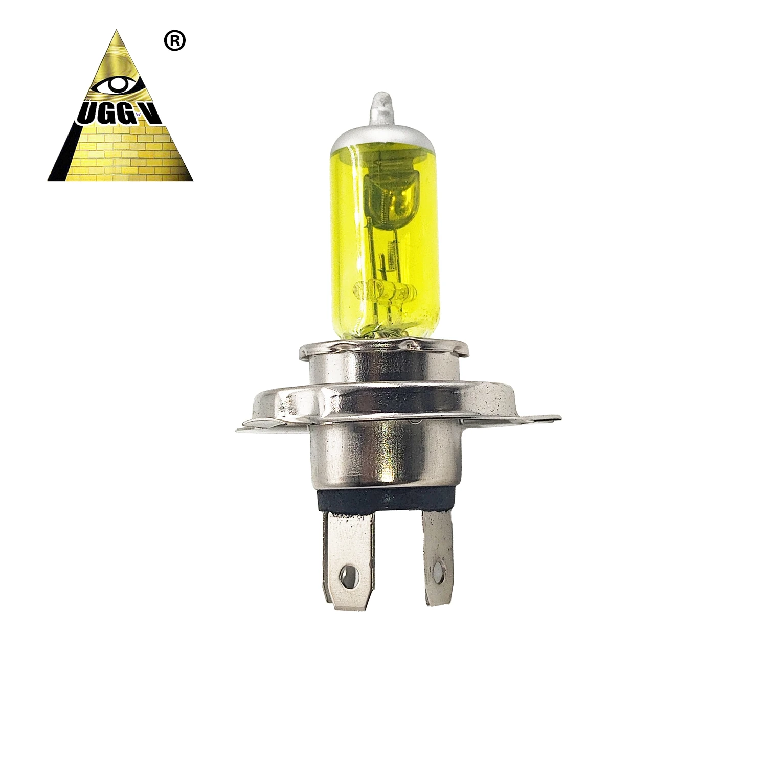 UGGV High Quality Auto Halogen Bulb H4 12V 55W Yellow Color with CE for Light Application Available in 60W and 100W Wattage