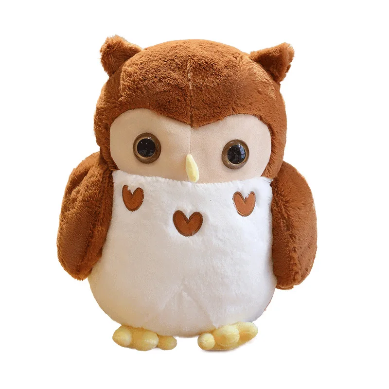 CE/ASTM Certified 2024 Unisex Cute Owl Pillow Hot Selling Plush Toy Home Decoration School Customized Stuffed Animal Decorative
