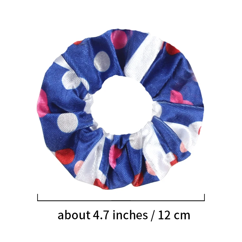 Fashion Party Style Hair Accessories Velvet Scrunchies Hairband Elastic Rubber Bands Hair Tie for Ponytail Holder for Girls