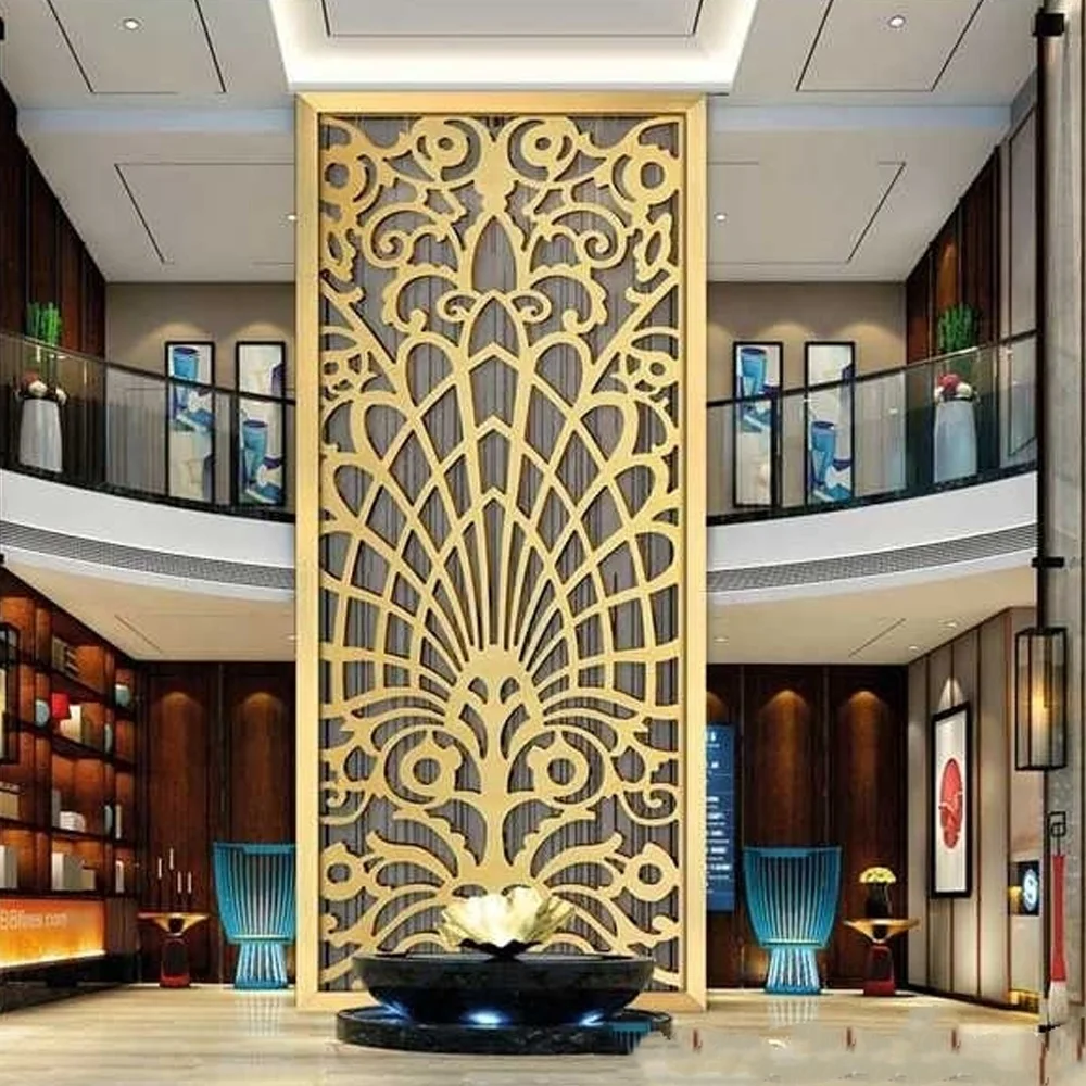 Screen led water bubble wall room divider panel rustic fish interior outdoor balcony metal divider screen