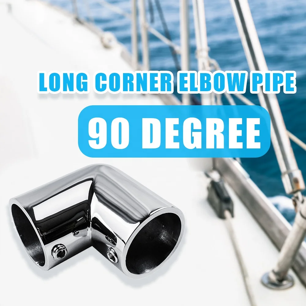 High Quality 316 Stainless Steel 90 Degree Boat Marine Stanchion Elbow for Boat
