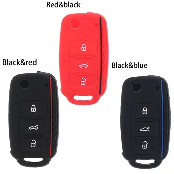 Protective Silicone Remote Car Key Case Cover be suitable for Volkswagen VW POLO Tiguan Passat B5 B6 B7 Golf EOS Scirocco Jetta