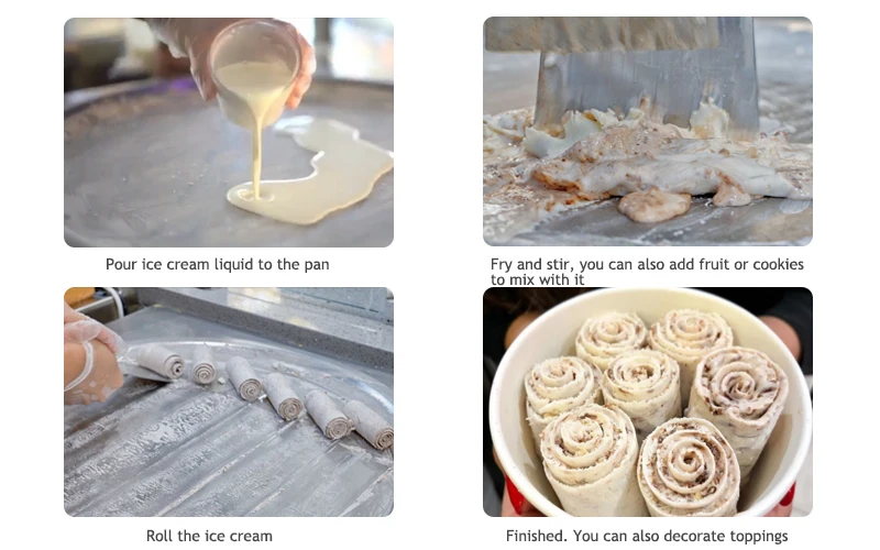 NSF Certified Electro Freeze Fried Table Ice Cream Machine/fried Ice Cream Rolls Machine