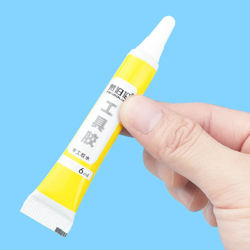 Direct supply of non-woven alcohol glue 6ml quick-drying handmade DIY hemp rope button transparent 6g in stock