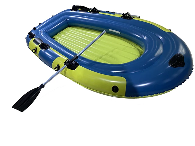 custom environmental friendly pvc portable inflatable air boat fishing rowing boat