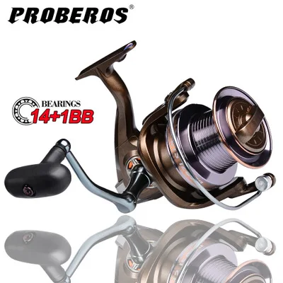 Peche 14 + 1BB 4 0: 1 CTS цельнометаллическая Вращающаяся круглая левая и правая сменная длинная Рыболовная катушка