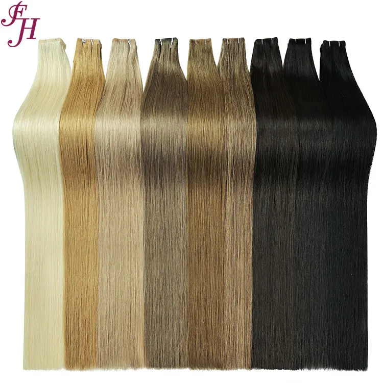 FH Straight Injected Tape in Tape Hair Extension 100g Skin Weft Invisible Tape in Human Hair Extensions