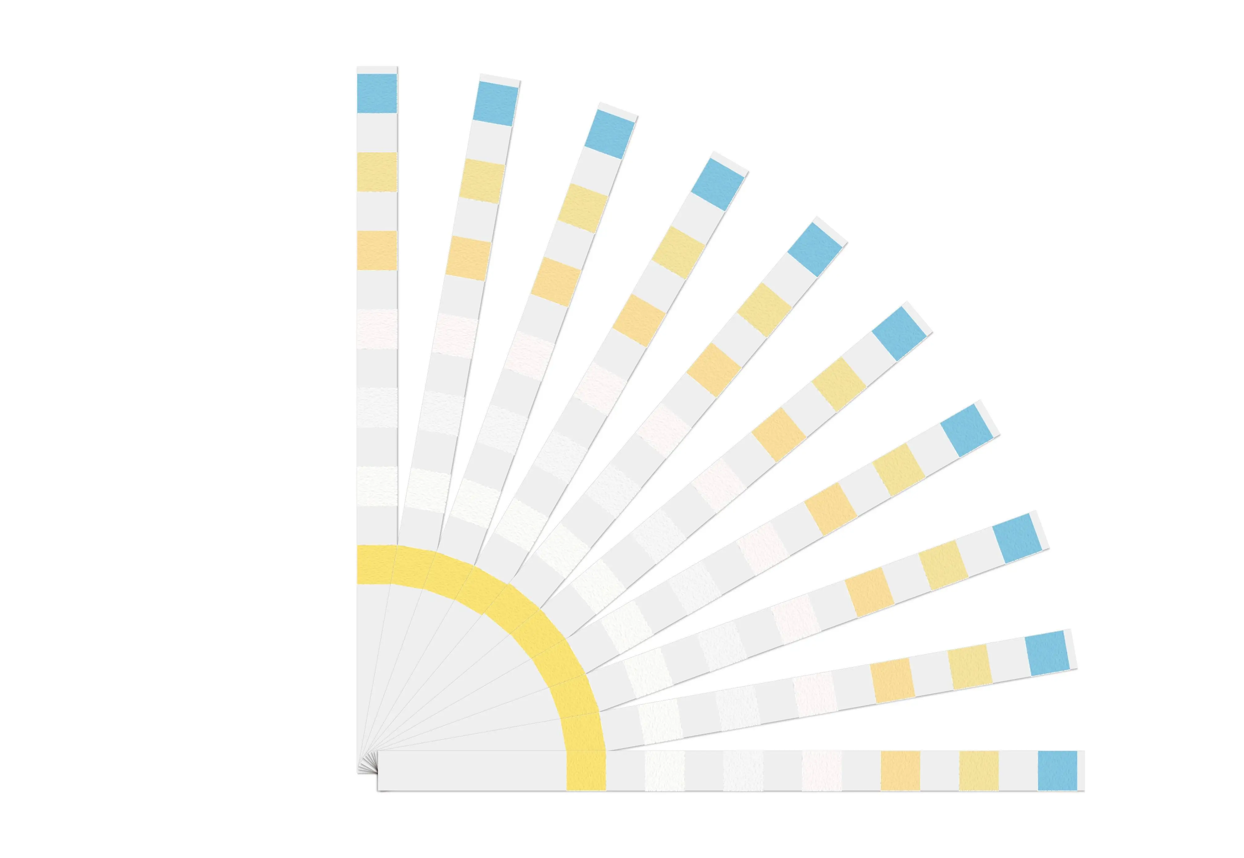 Water Test Strips 7 in 1 Fish Tank Test Kit Freshwater Saltwater Aquarium Water Test Kit to Detect pH Nitrite Nitrate