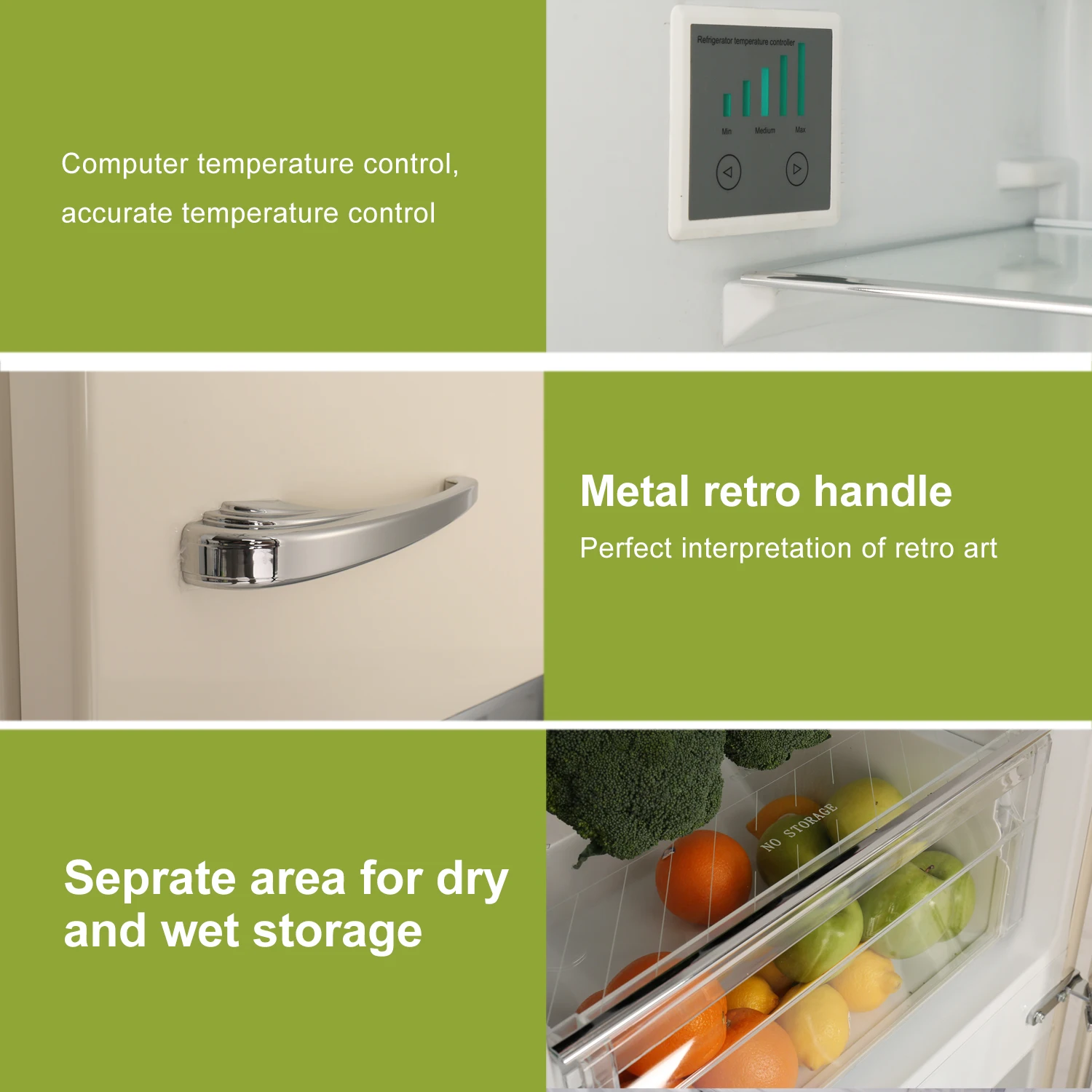 Ascoli Hot Sell Low Noise Efficient Preservation Refrigerator Under Freezing Bedroom Fridge