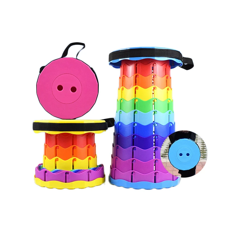 AFT-CCS004 CL The fourth generation seagulls Adjustable Telescopic Folding Stool