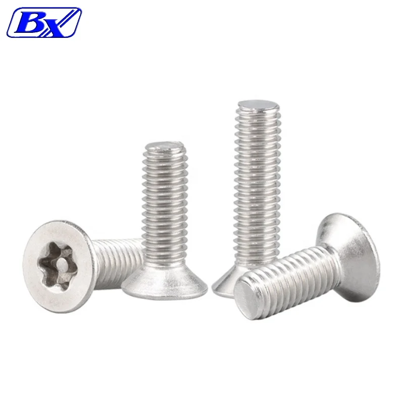 M3*25 Stainless Steel Torx with Pin Countersunk Flat Head Screw Anti-theft
