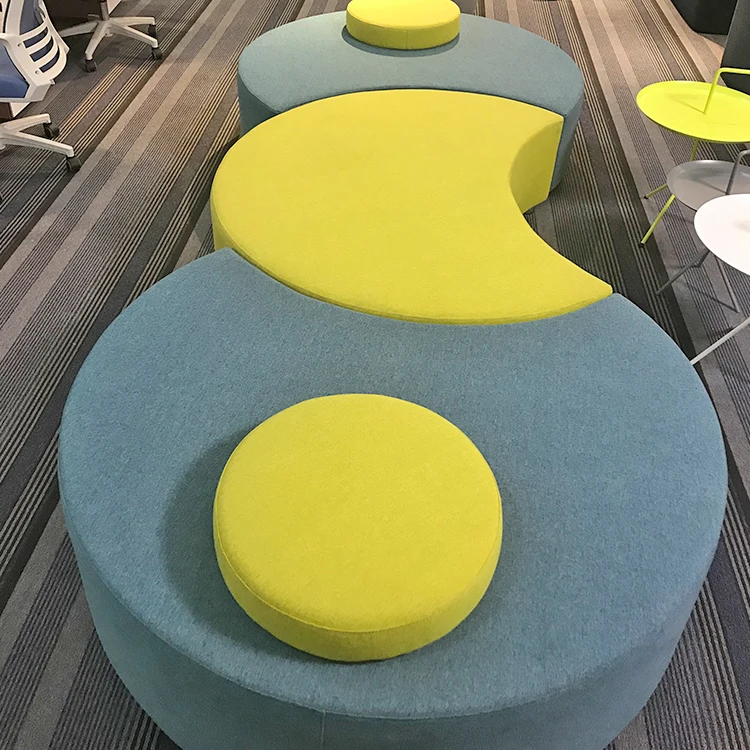 hospital school furniture kindergarten reception waiting area lobby office modern sectional sofa