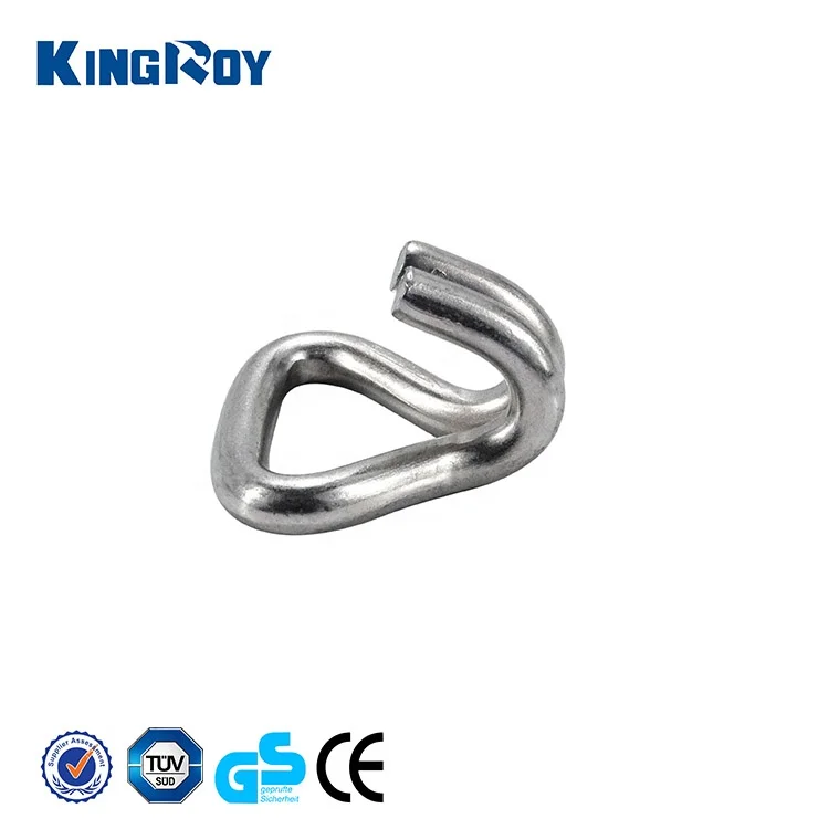 50mm white zinc plated double J hook for tie down strap