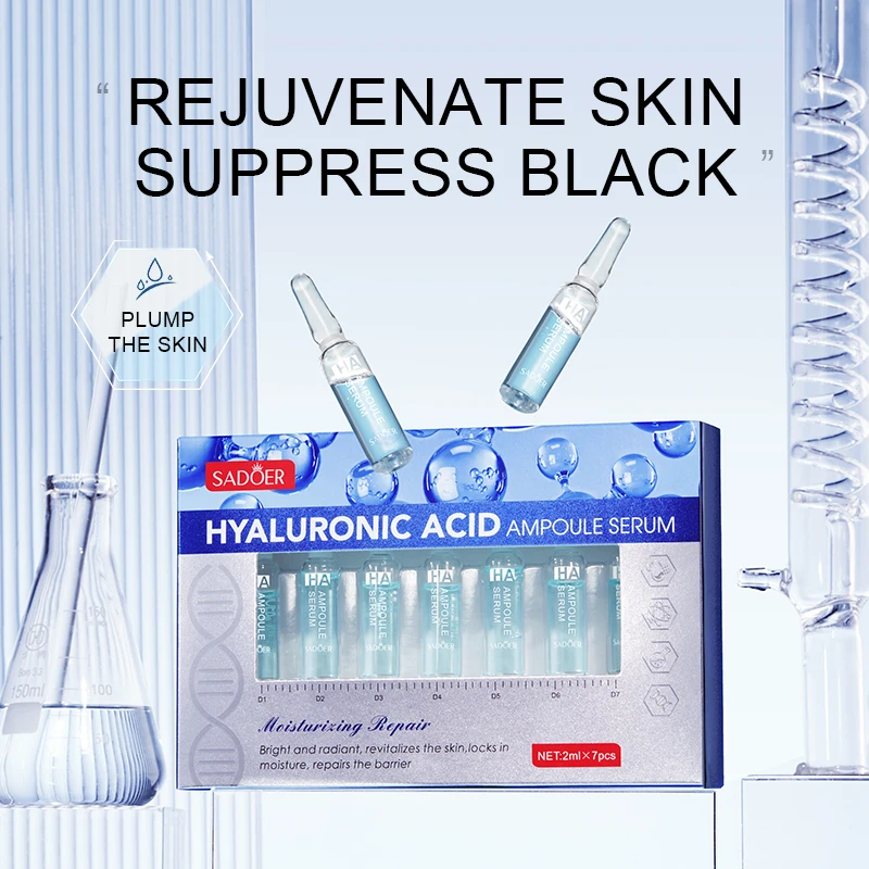 SADOER 24K Gold Face Serum Hyaluronic Acid & Vitamin C Moisturizing & Nourishing Whitening Liquid Form Skin Care
