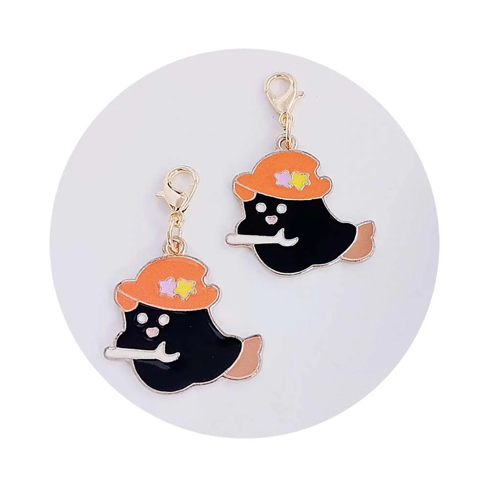 YiWu factory bulk key chain pendant metal key chain kawaii Halloween ghost key chain