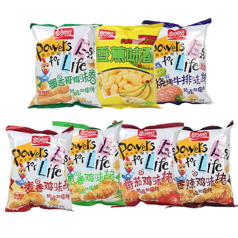 Wholesale Exotic Snacks Panpan Chicken Flavor Nugget Snacks 105g Spicy Tomato Snacks Puffed Food