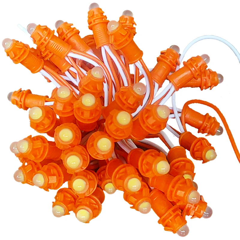 Led Pixel String Light Decoration Lights Noise Machine PC Waterproof for Baby Single Color 50 Leds DC 12v 9mm Garden 80 White 5M