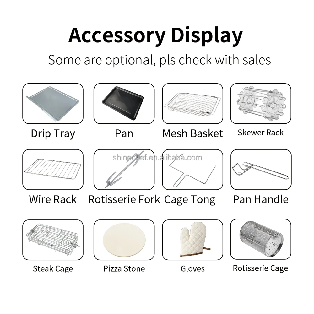 12L 15L 20L 23L 25L 28L 30L Freidora De Aire No Oil Electric Smart Deep Fryer Touch Screen Digital Air Fryer Toaster Oven Combo