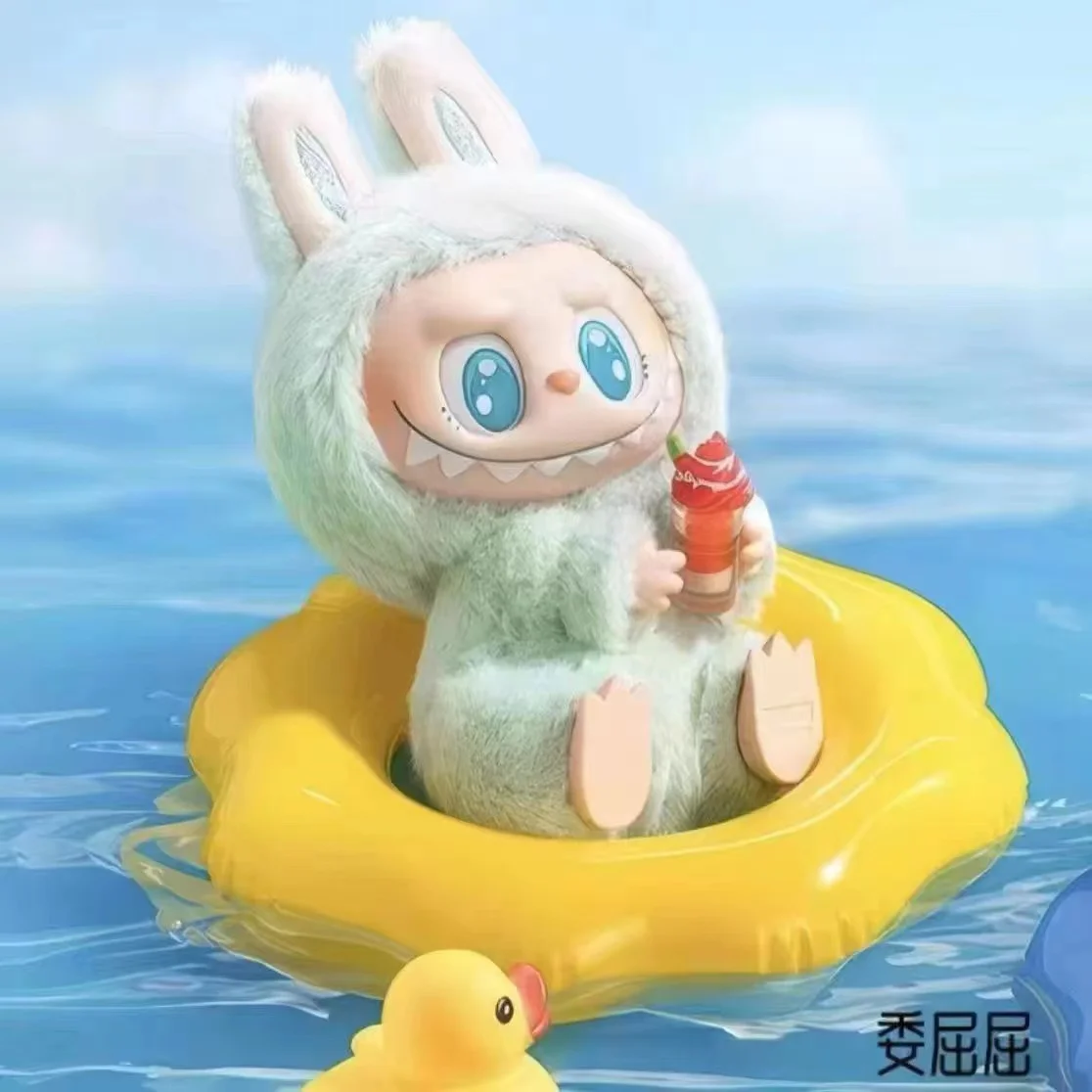 SS New Design Macron V2 Labubu Have A Seat Series Vinyl Toy Pendant Doll Collection Decoration