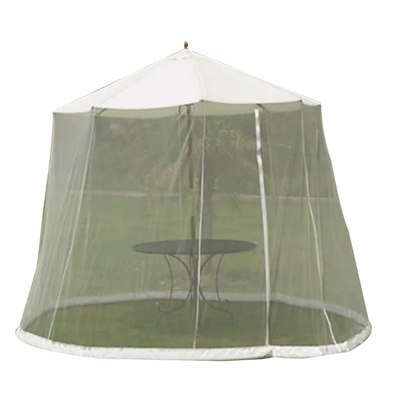 Outdoor Adjustable Large Garden Polyester Mesh Net Screen Large Hanging Netting Patio Umbrella Jumbo Gazebo Mosquito Net