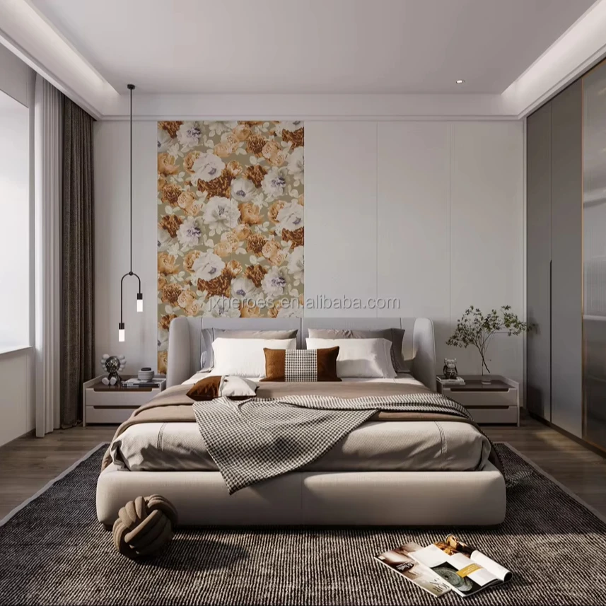 Chinese Style Luxury Peony Pattern Living Room Bedroom Wall Paper 3D Home Decoration Mural Wallpaper