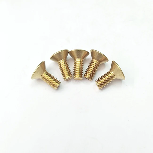 DIN7991 Copper Hex Machine Screw / Flat Head Hexagon Socket Countersunk Head Screws