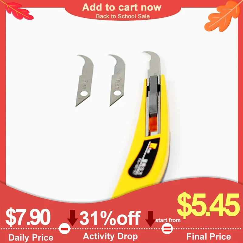 HK01 Acrylic Hook Knife Good Quality with Spare Blades PVC PP Cutter Light Box Channel Letter Making Craft