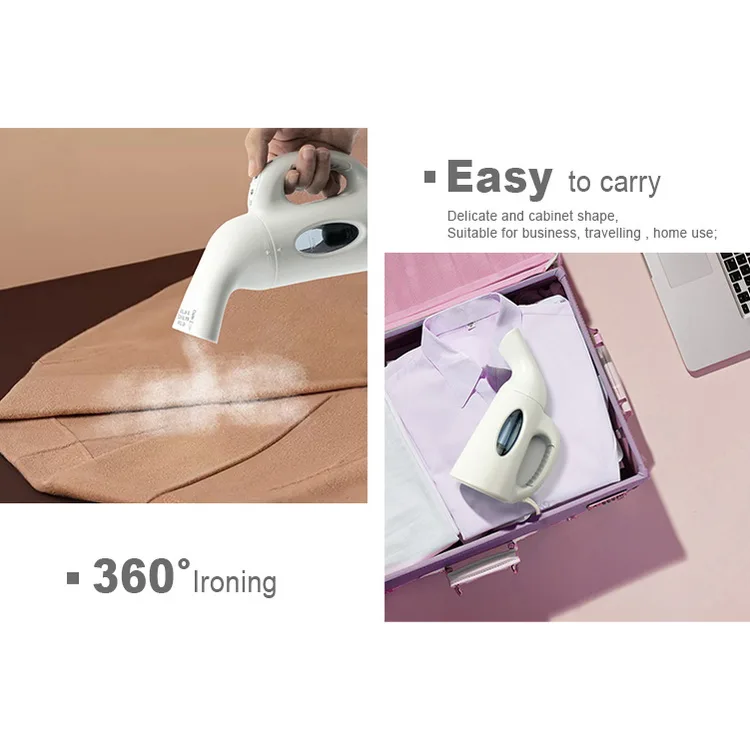 
Enjoymyself Hotel Travel Portable Mini Steam Iron Pink Garment Steamer 
