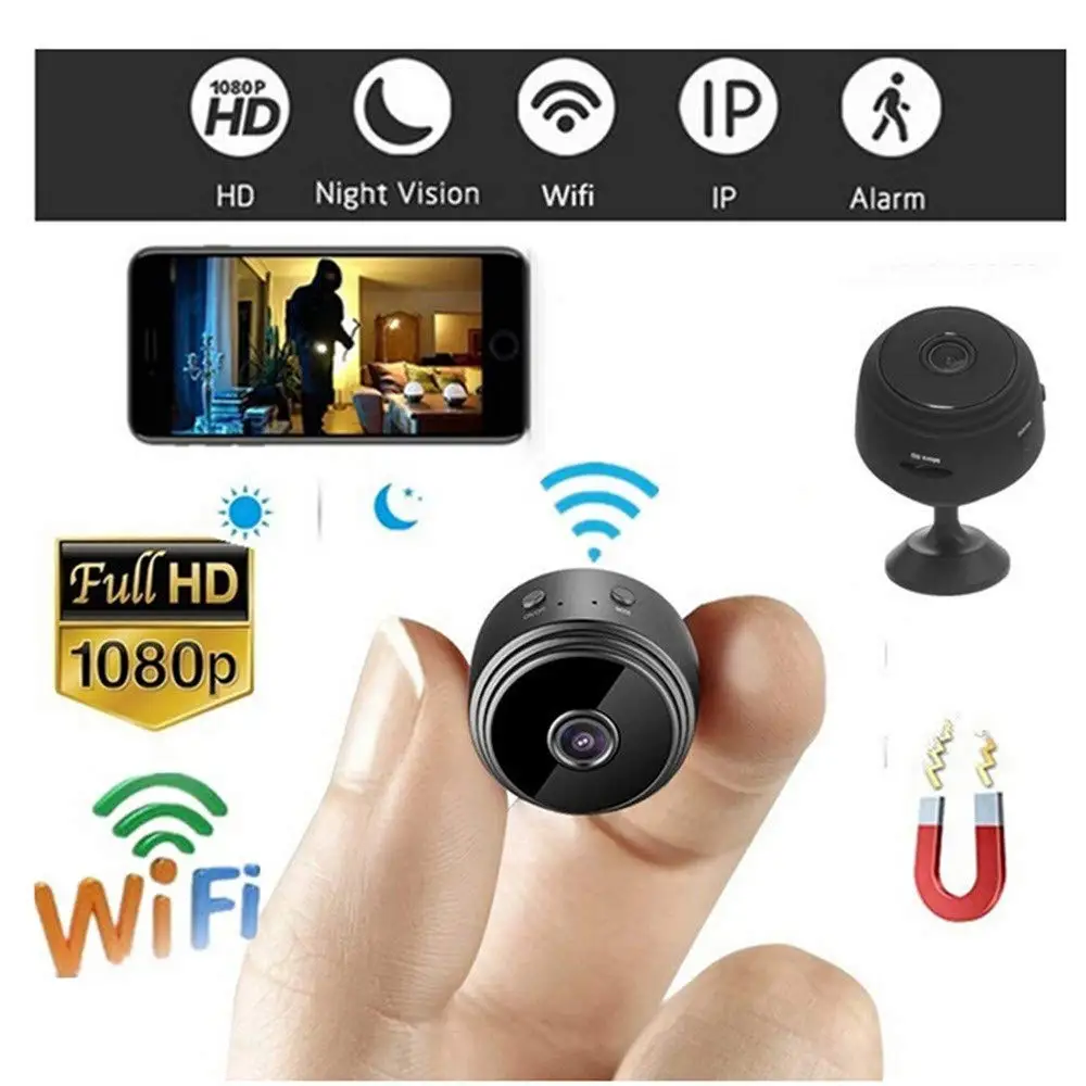 high quality 1080p Mini cctv camera night vision wireless hidden wireless  ip camera  surveillance wifi