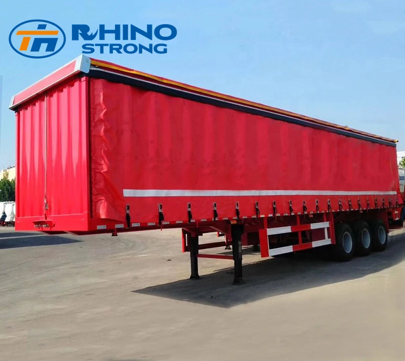 NEW 3 Axles 40ft Curtain Side Trailer Open Container Semi-Trailer High Quality For Sale