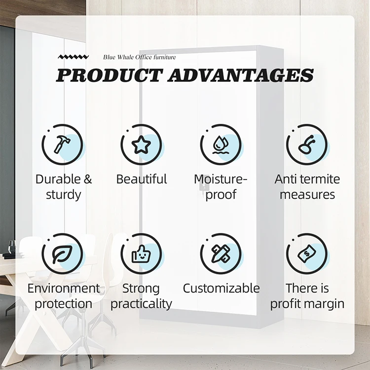 General use environment friendly painting office filing cabinets for different place