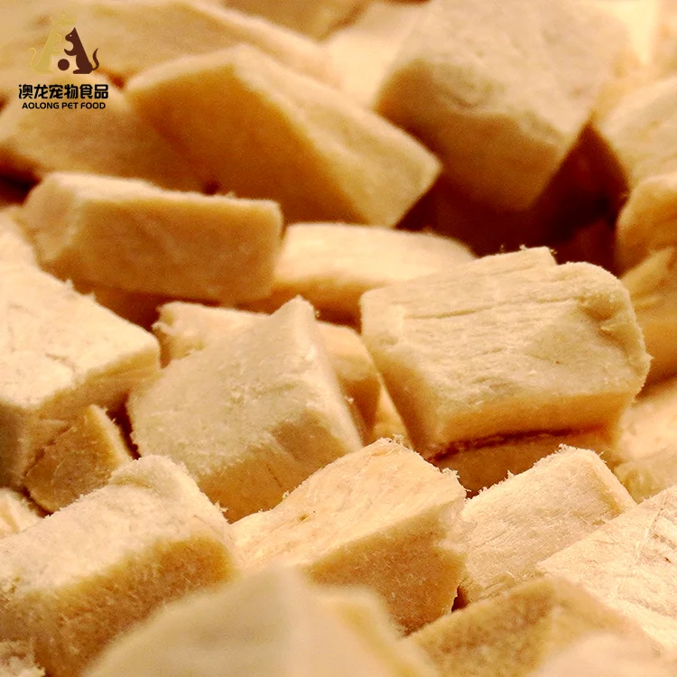 Freeze-Dried Chicken Dry Breast Slices Dough-Shaped Pet Snacks Dry Food in Bulk