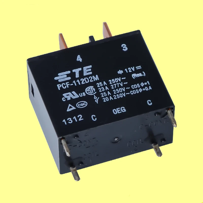 Original OEG  power relay PCF-112D2M quick connect and pcb Rating 25 Ampere 250VAC 4-feet normally open relay switch 12v relay
