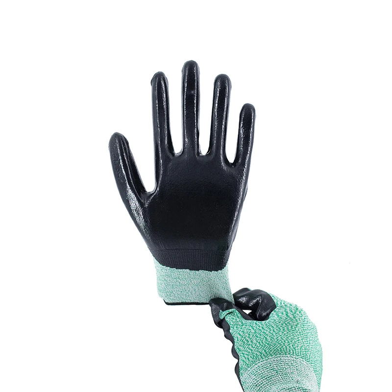 Customized LOGO Construction Gloves Cut C Nitrile Work Gloves For Work With Nice Price