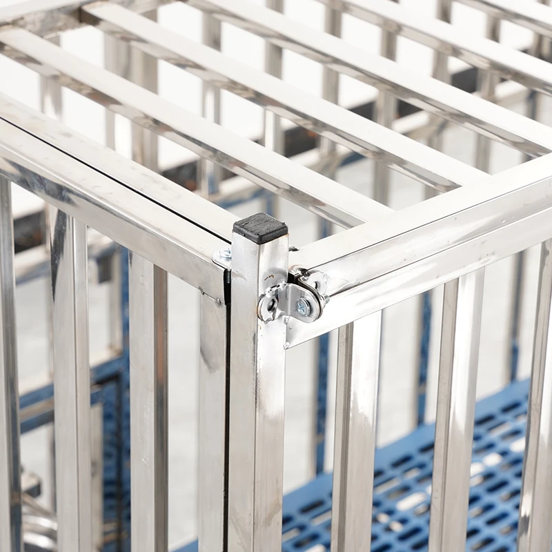 Collapsible Cage Wholesale Hot Sale Stainless Steel Dog Cages stackable Heavy Duty Dog Cage
