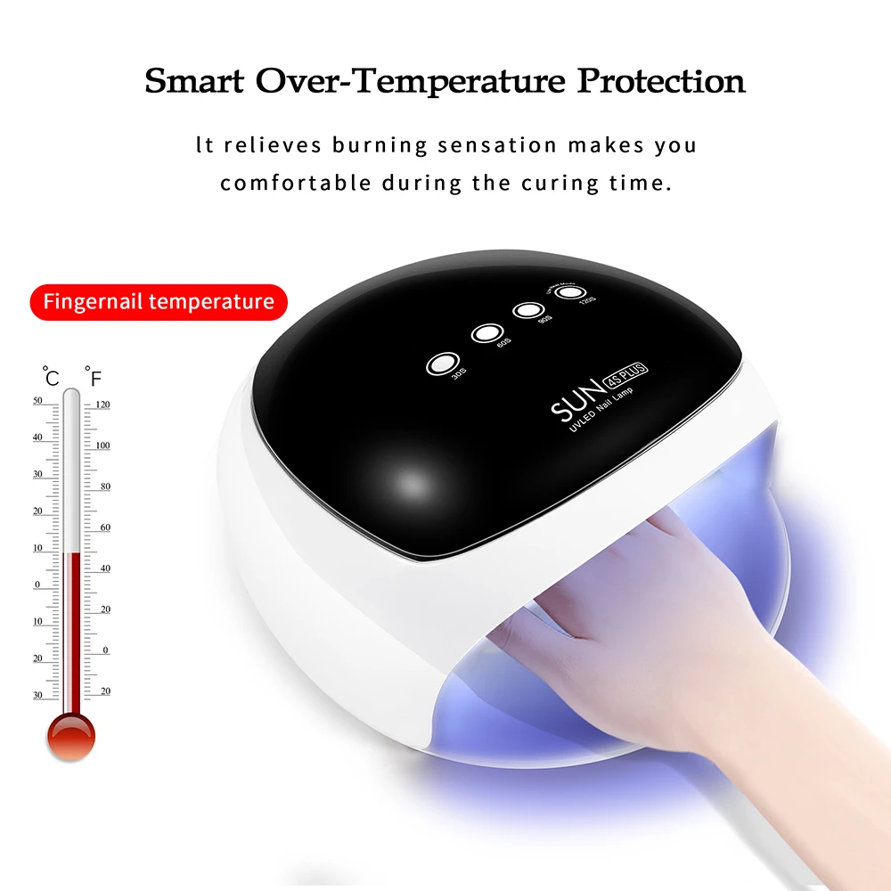 
52w LED Nail Lamp Light Curing Gel Varnish Polish Manicure Drying USB UV Lamp Art Sun Power Beauty 
