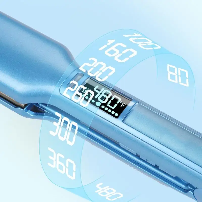 Top Sale 450-480F Titanium 2 In 1 Hair Salon Straightener Professional Flat Iron