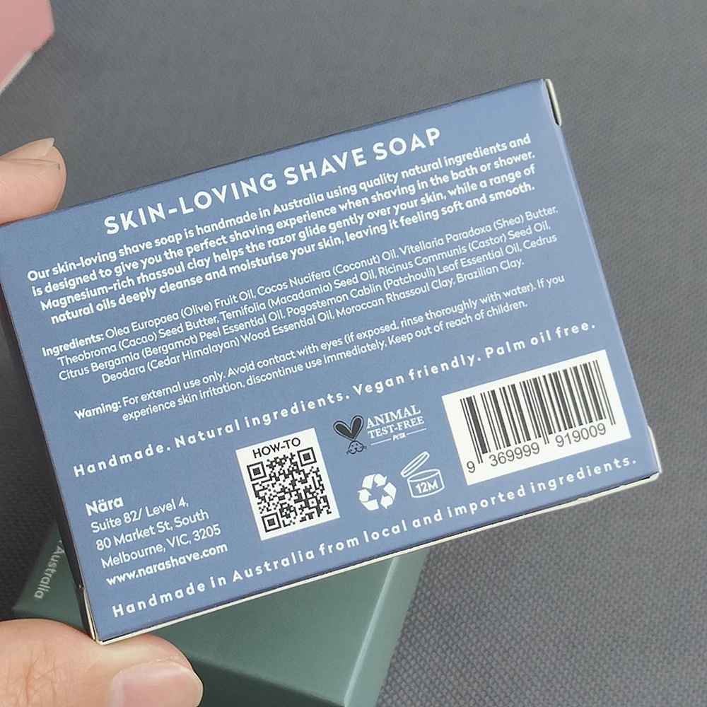 White Glossy Empty Wholesale Logo Printed Square Packing Small Cardboard Luxury Custom Paper Gift Packaging Soap Box
