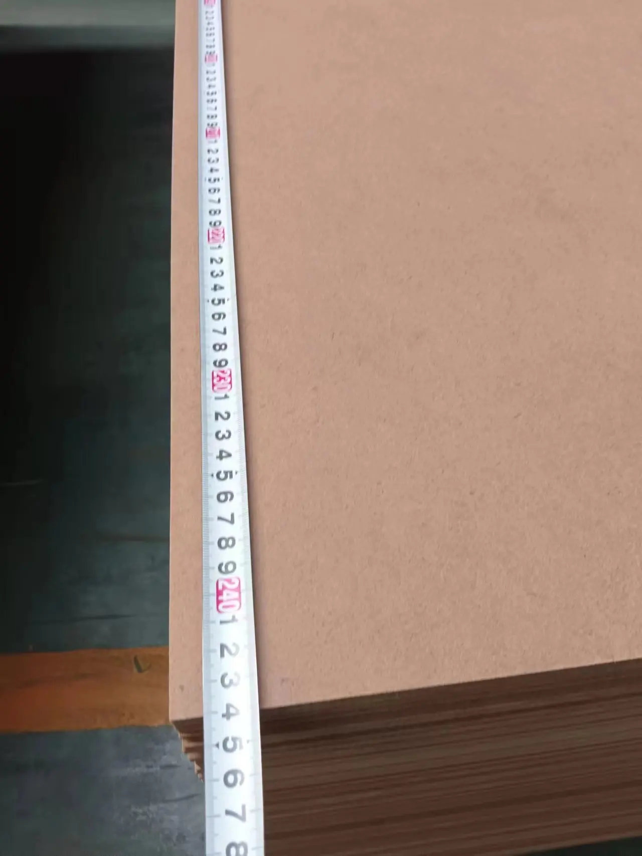 2.5MM MDF board 800 density 1830X2440MM black melamine faced MDF 6*8