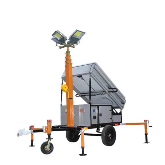mobile portable cctv camera system solar powered surveillance trailer