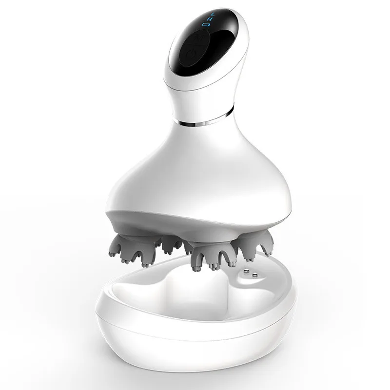 Electric Smart Handy waterproof stress relieve Vibrating Massage  Machine Scalp Head Massager
