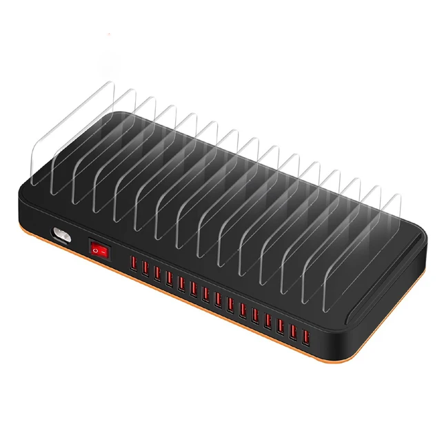 Универсальная USB-зарядная док-станция, 15 портов, 100 Вт, 5 В