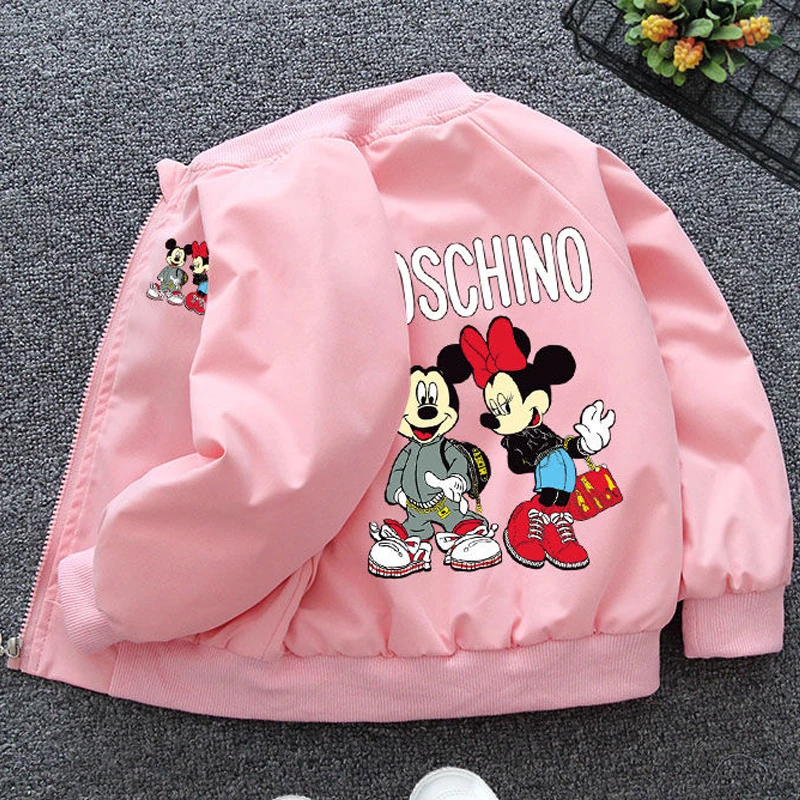 Детская одежда, демисезонная куртка для мальчиков и девочек, уличная куртка, Детское пальто для девочек, повседневное мультяшное пальто