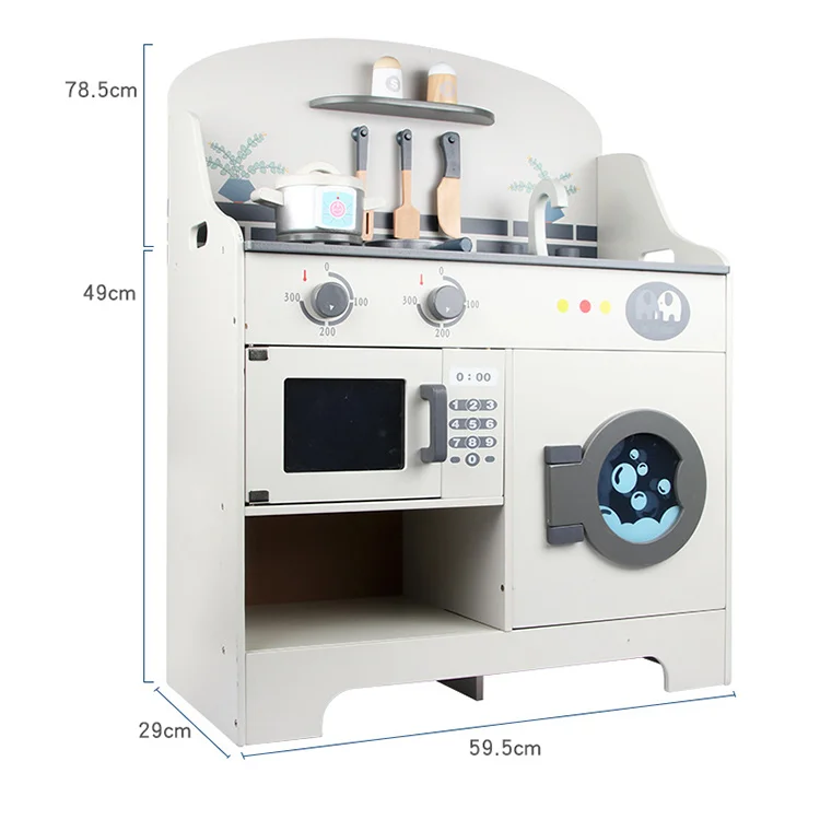 2021 New Design Pretend Play toys High quality Wooden Kitchen toy wholesale