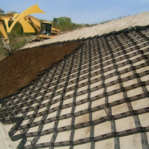 HDPE Plastic Driveway Gravel Grid Geocell for Soil Stabilization Retaining Walls Road Construction Slope Protection