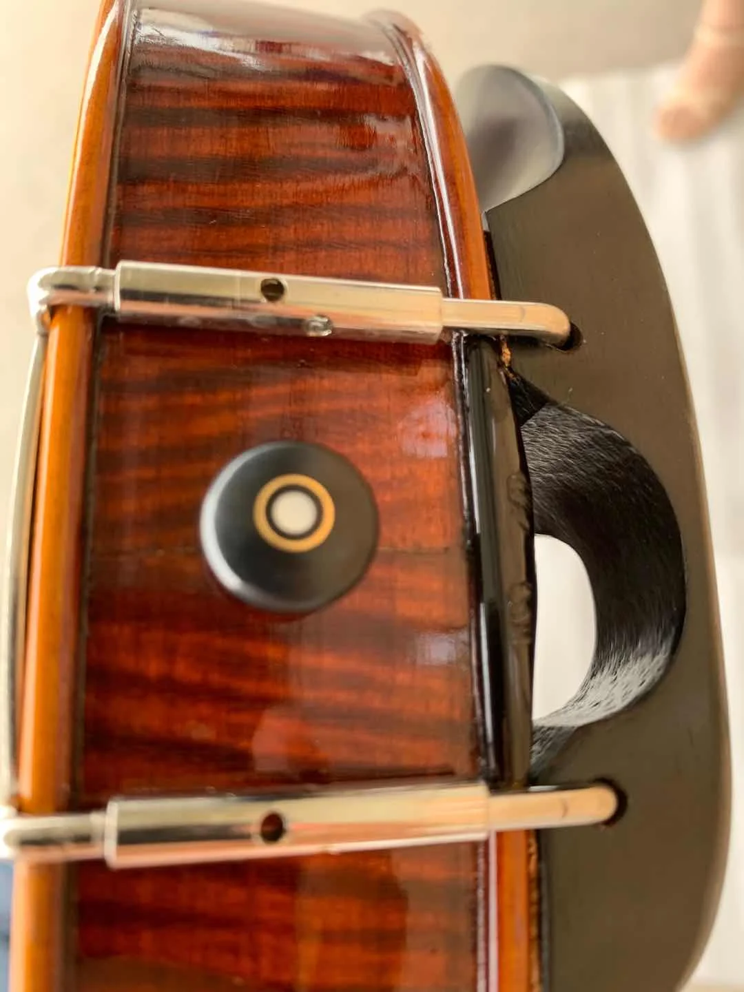 Aiersi 4/4violin student handmade high grade Professional flame maple dark brown Violin 4/4 Ebony accessory case brazil wood bow