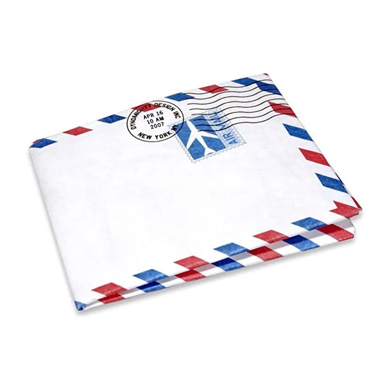 2024 Custom Waterproof Recycled Dupont Tyvek Paper Mighty Wallet With Coin Pocket Red And Blue Strip Paper Window Package Pocket