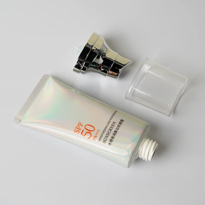 Молоко-косметический контейнер выдавливающая пластиковая трубка алюминиевая для крема глаз 60 г пустая Косметическая